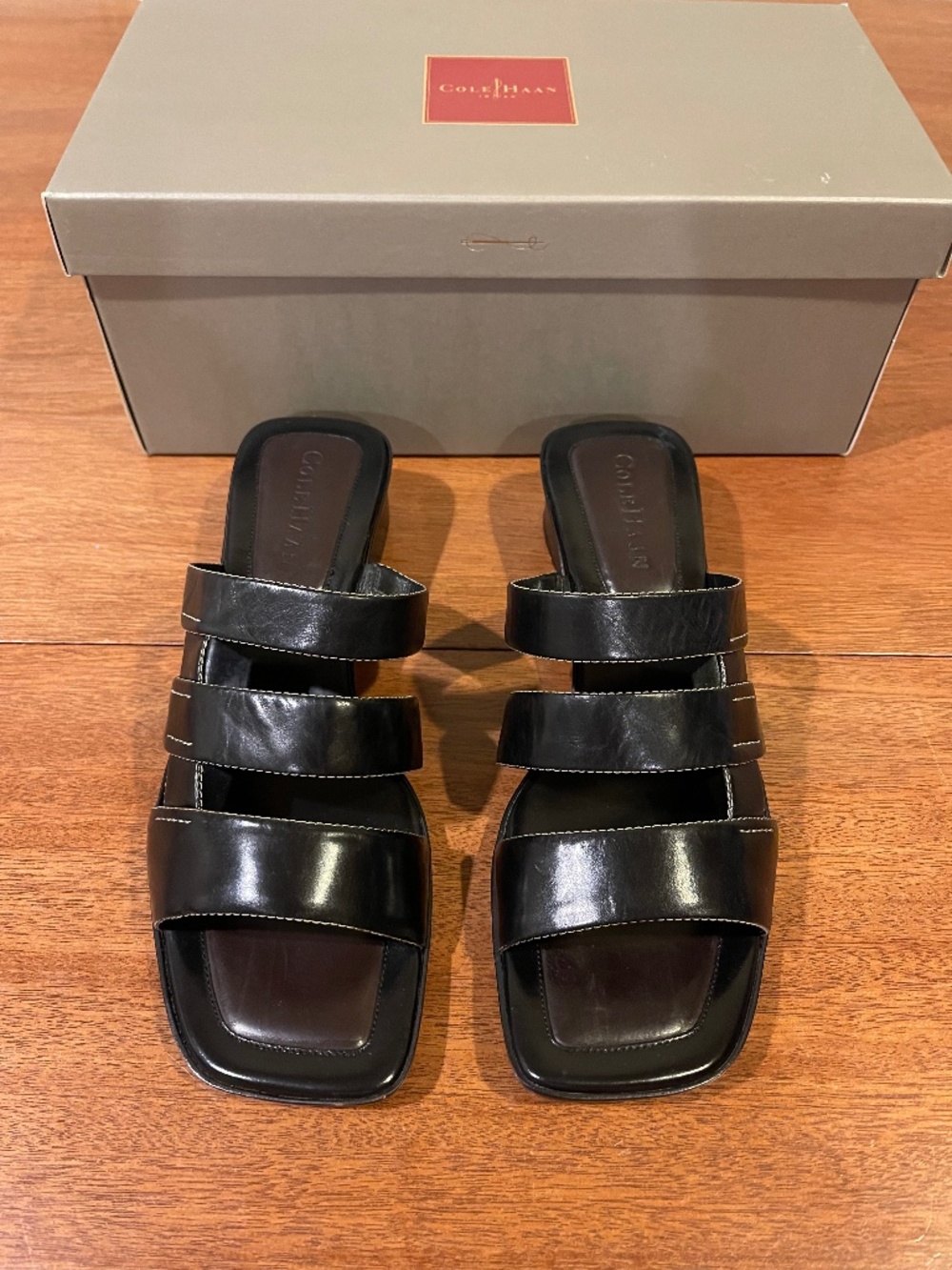 Cole Haan Dorrie Black Sandals Women's 6.5